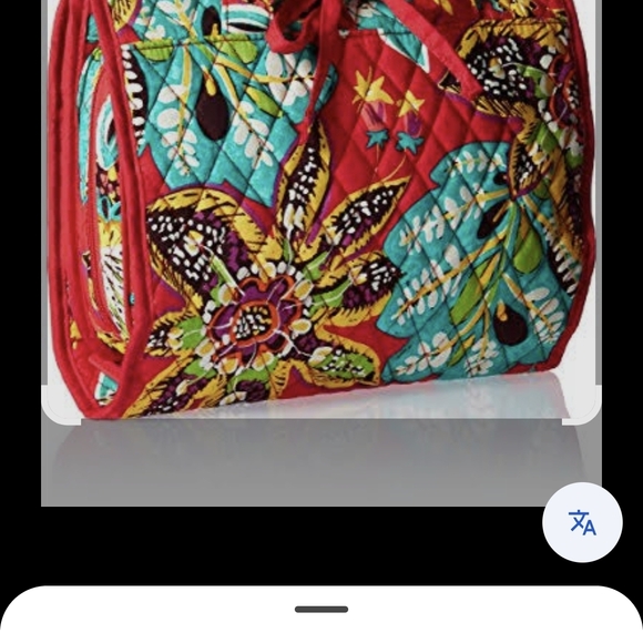 Vera Bradley Red Floral Travel Bag - Picture 8 of 8